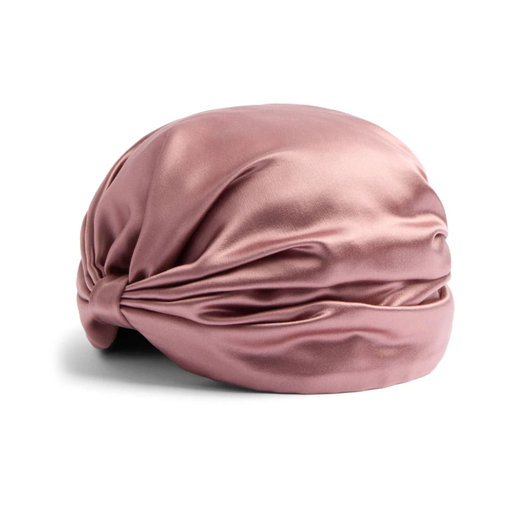 Valentino Garavani Zijden tulband met VLogo-detail Pink Dames