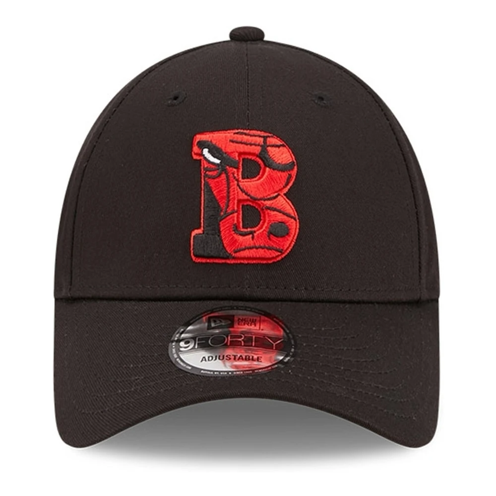 new era Zwarte Bulls Team Logo Pet Black Heren