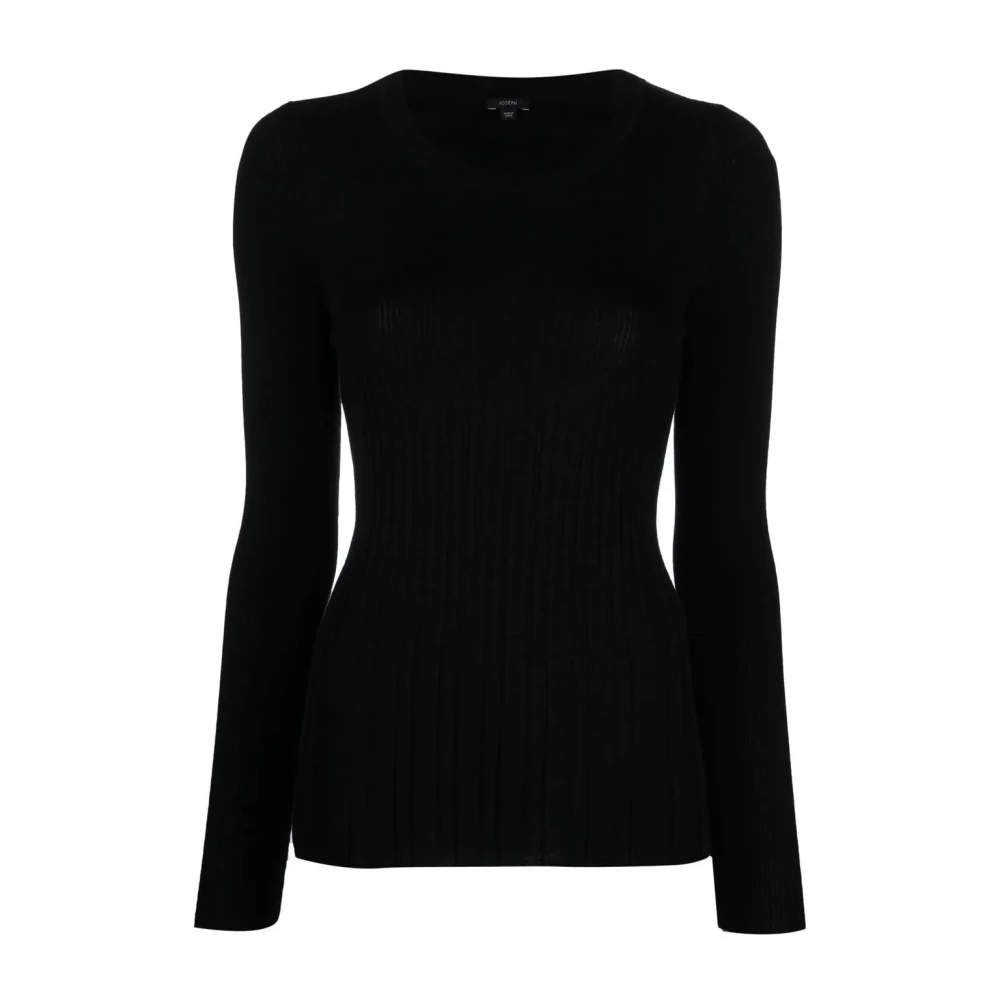 Joseph Zwarte Wollen Hoge Hals Trui Black Dames