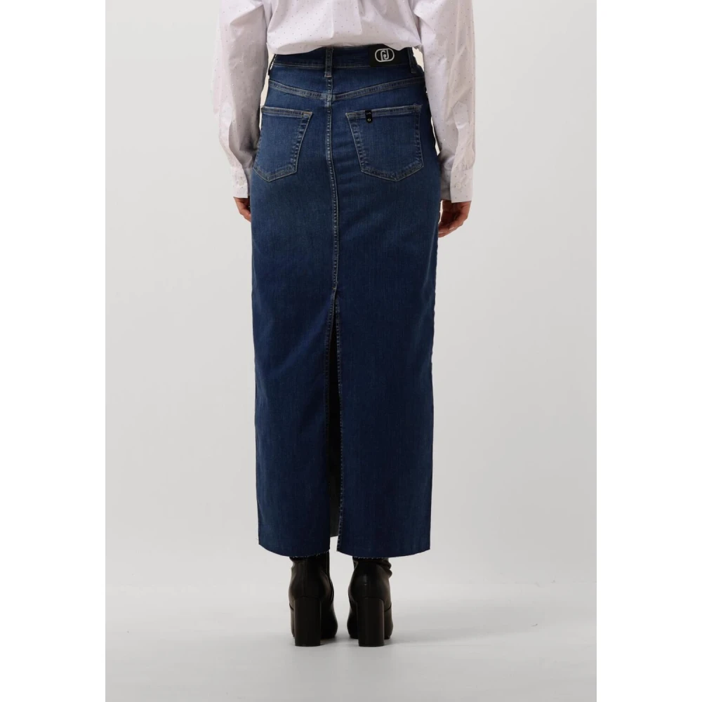 Liu Jo Denim Maxi Rok Blue Dames