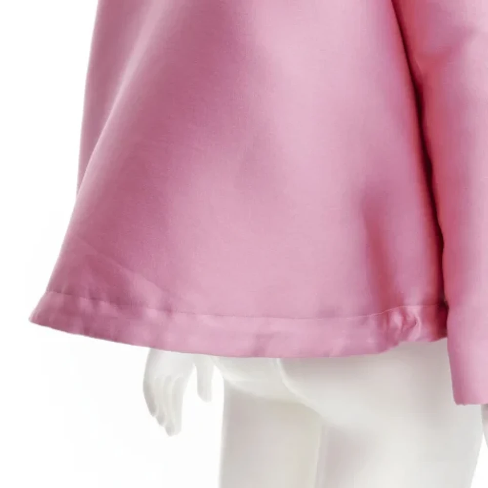 Valentino Vintage Pre-owned Polyester outerwear Pink Dames