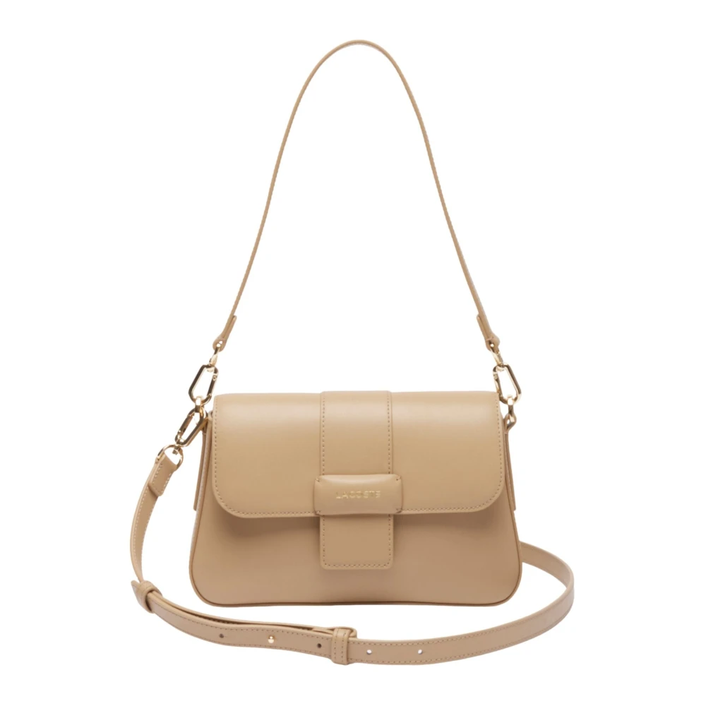 Lacoste Donna Beige Borsa A Spalla Casual