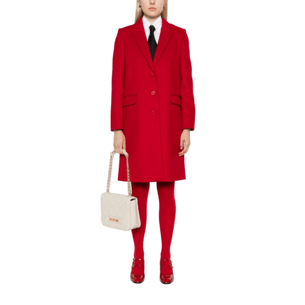 Twinset Rode Jas met Knoopsluiting Red Dames