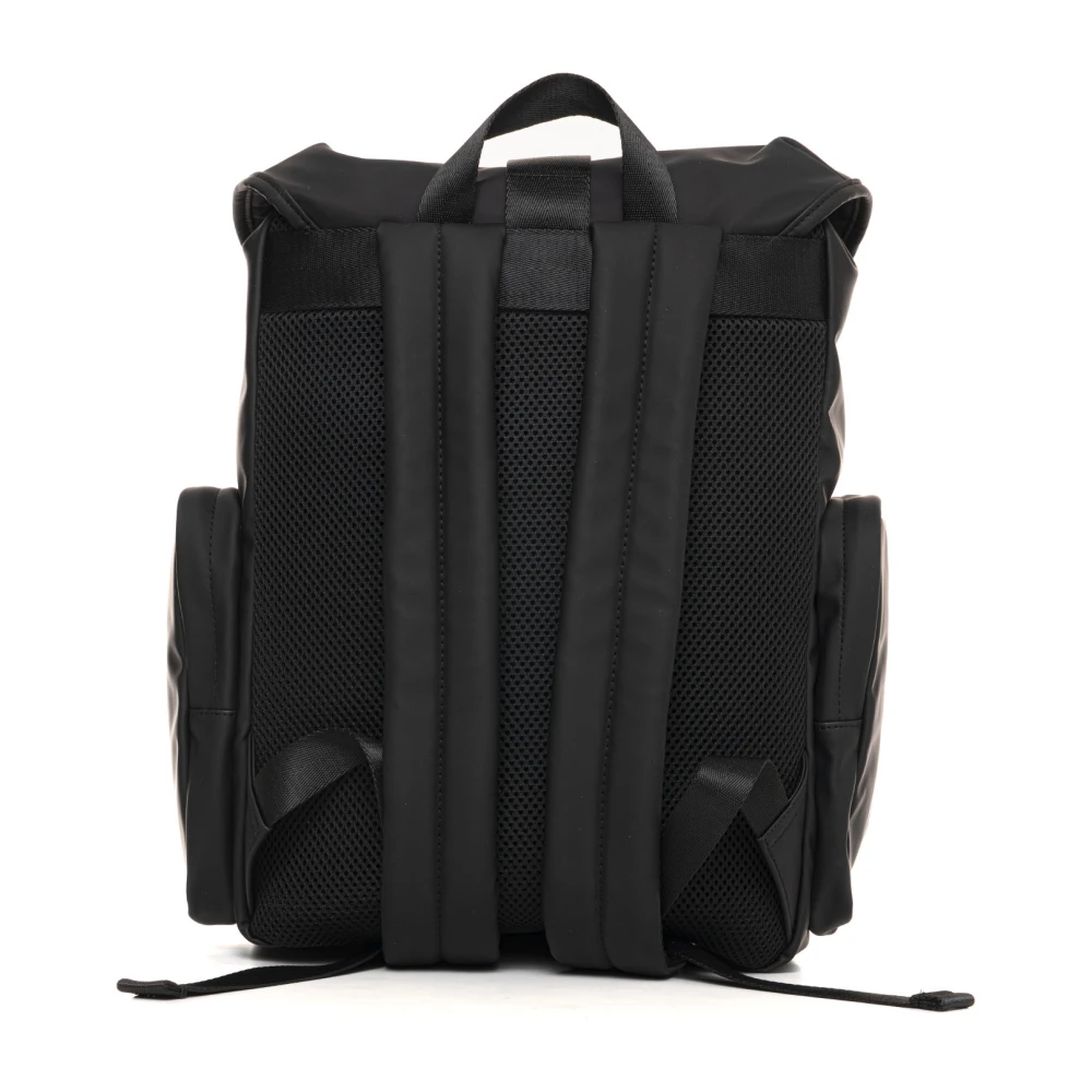 Emporio Armani EA7 Stijlvolle Rugzak met Meerdere Zakken Black Heren