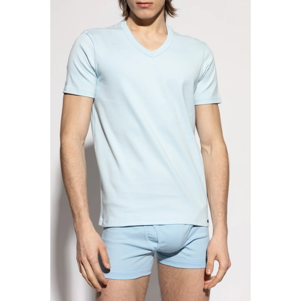 Tom Ford T-shirt met logo Blue Heren