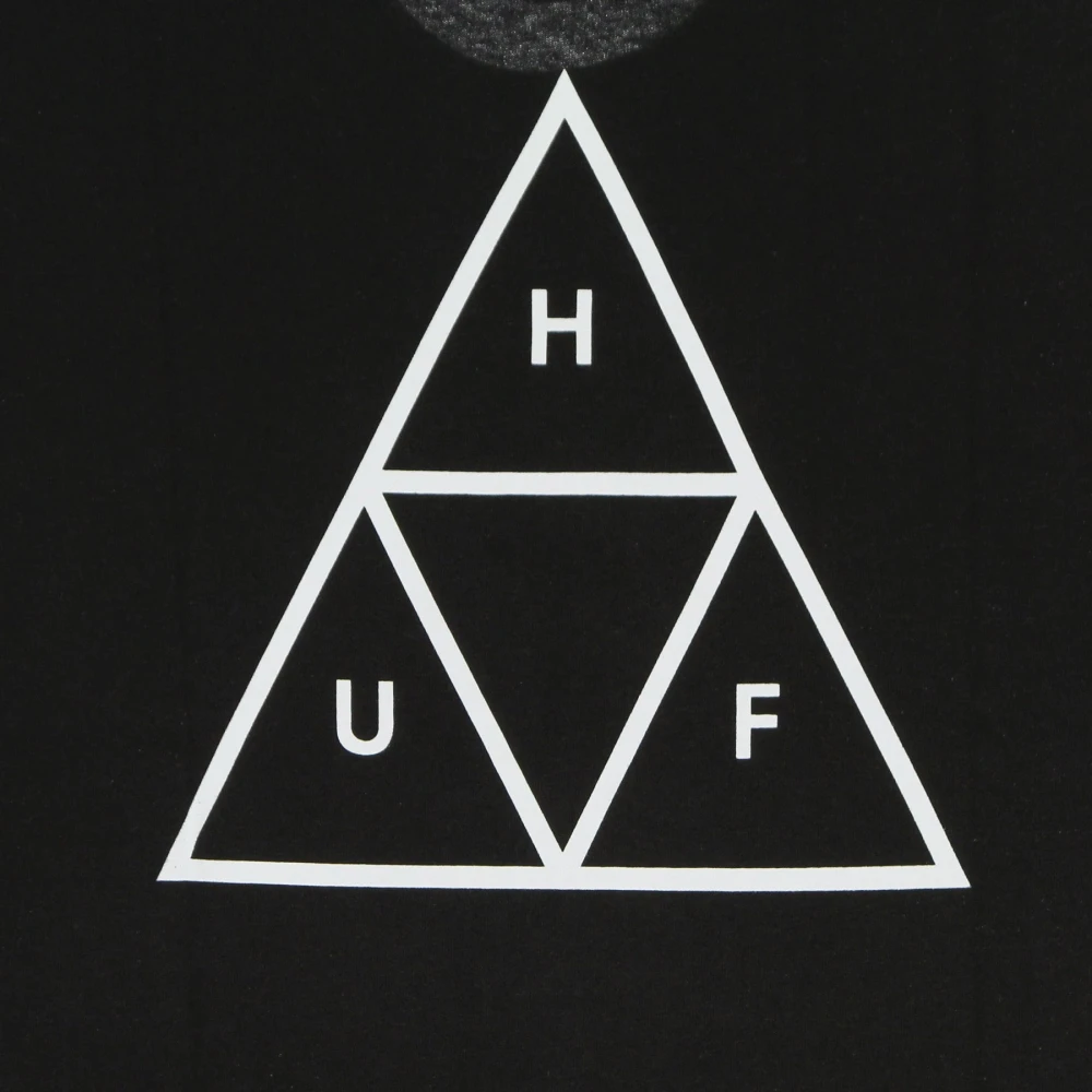 HUF Ontspannen T-shirt met Triple Triangle Design Black Dames