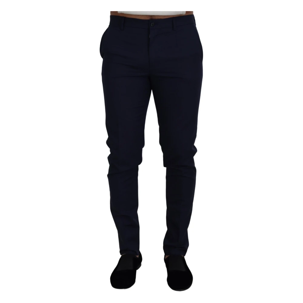 Dolce & Gabbana Men's Blue Elegant Slim Fit Dress Pants