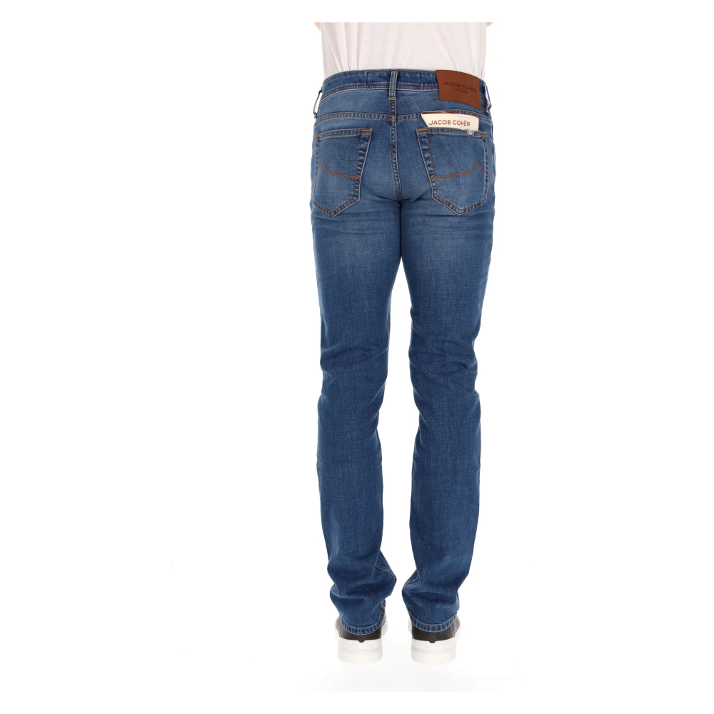 Jacob Cohën Leren label Bard jeans Blue Heren
