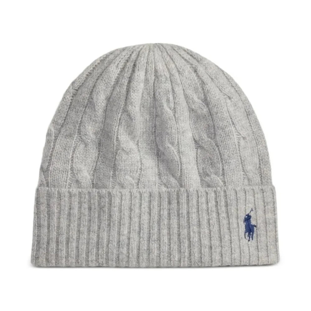 Polo Ralph Lauren Grå Cable Wool-Cashmere Beanie