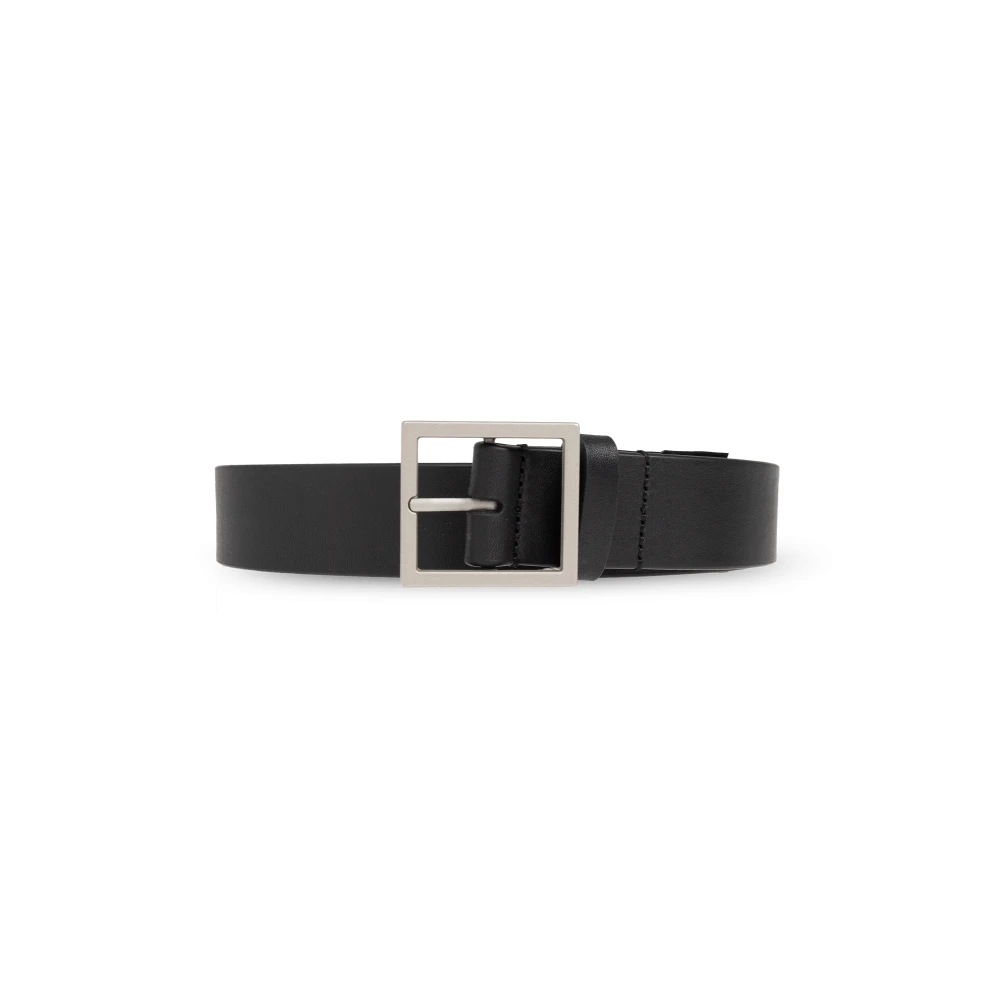 MM6 Maison Margiela Leren riem Black Dames