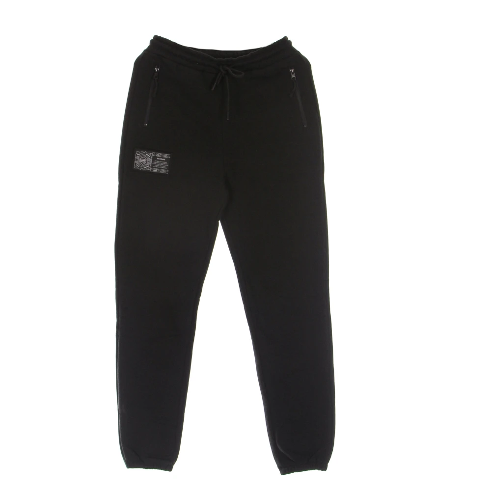 Dolly Noire Men's Black Sweatpants, L, Lightweight Tracksuit Joggers