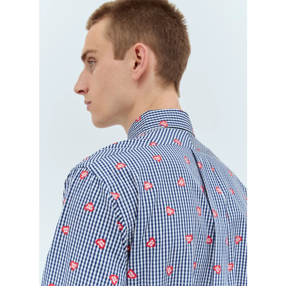 Human Made Gingham Heart Shirt Multicolor Heren
