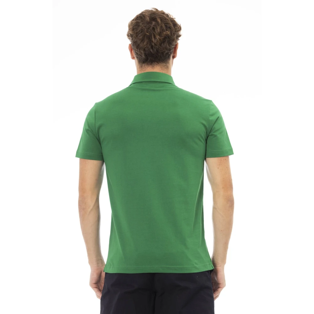 Baldinini Geborduurd Logo Polo Shirts Trend Green Heren