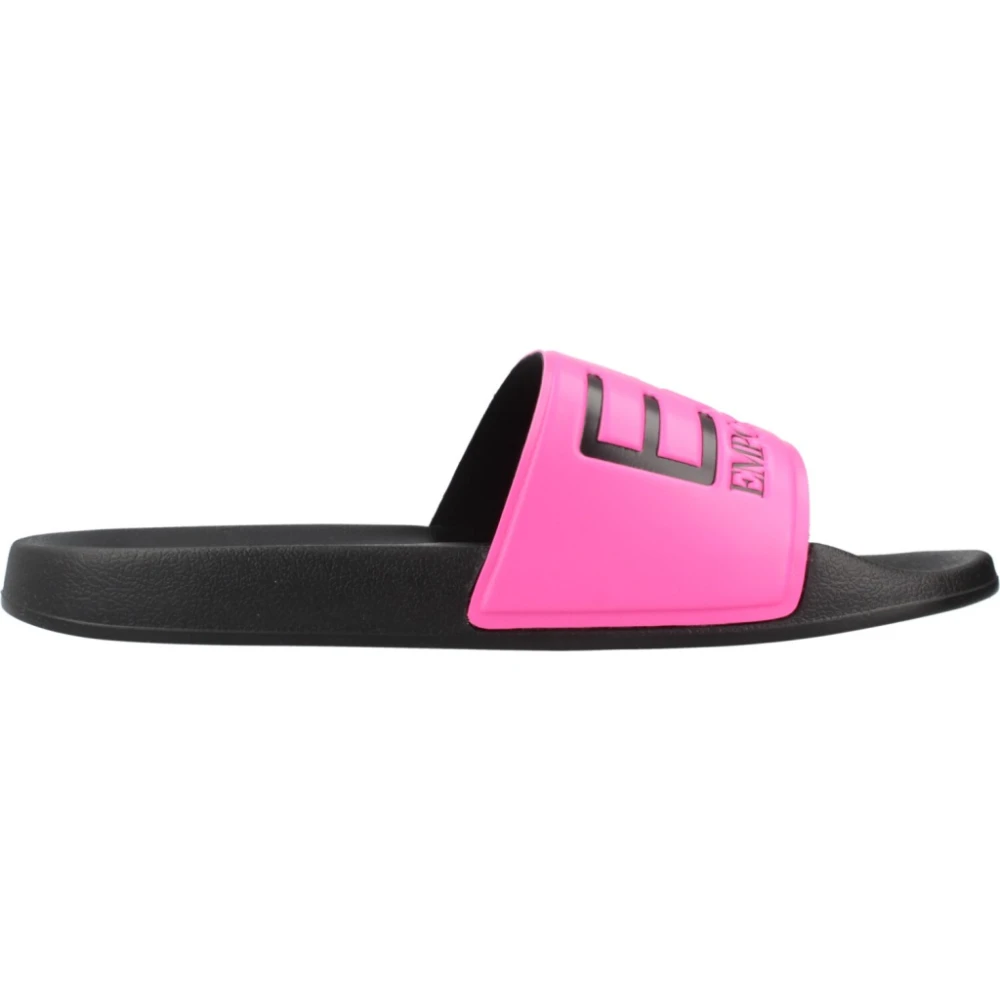 Emporio Armani Mannelijk Roze Schoenen Heren, 42 Eu, Strandkleding Slippers Voor Mannen