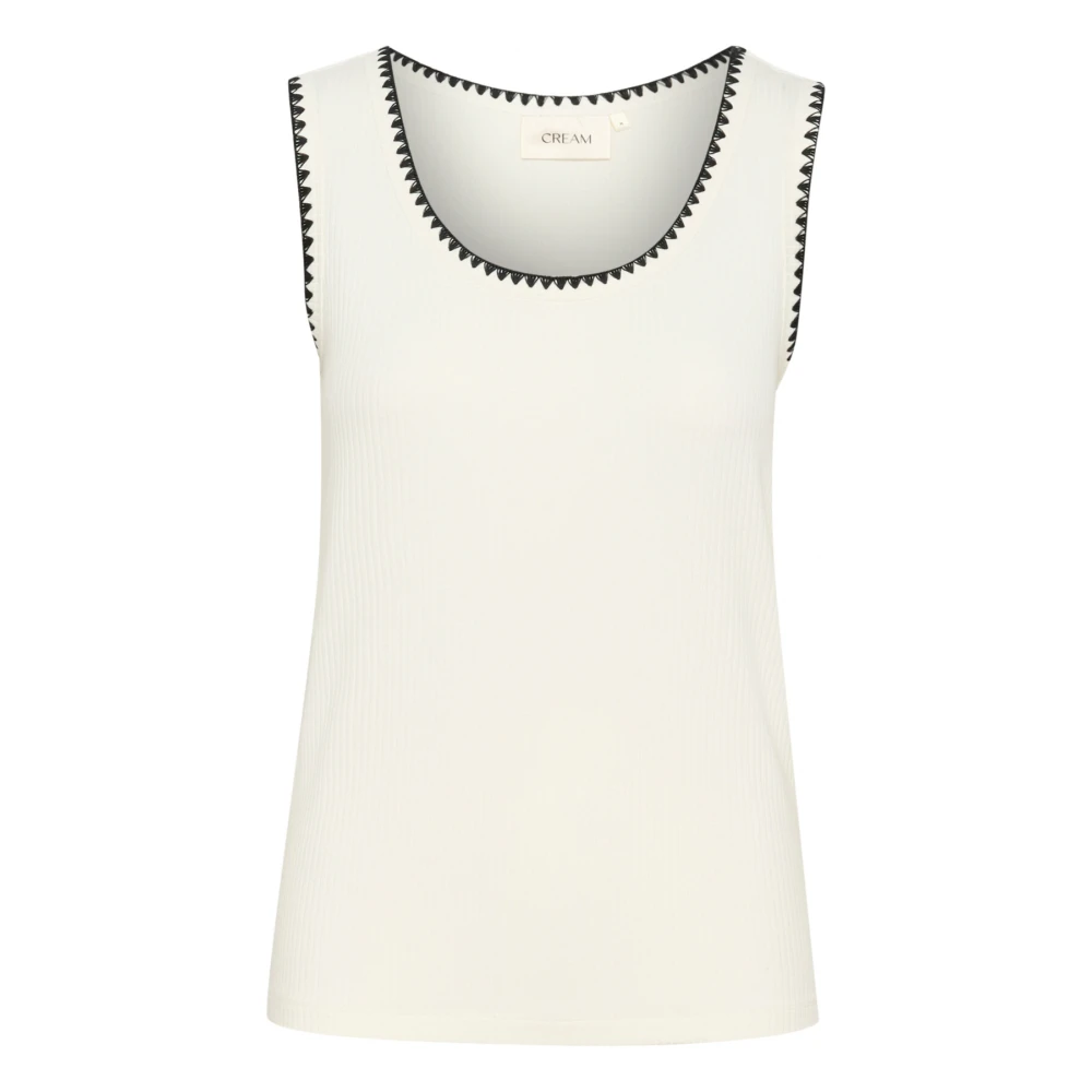 Tops > Sleeveless Tops - - Cream - Modalova