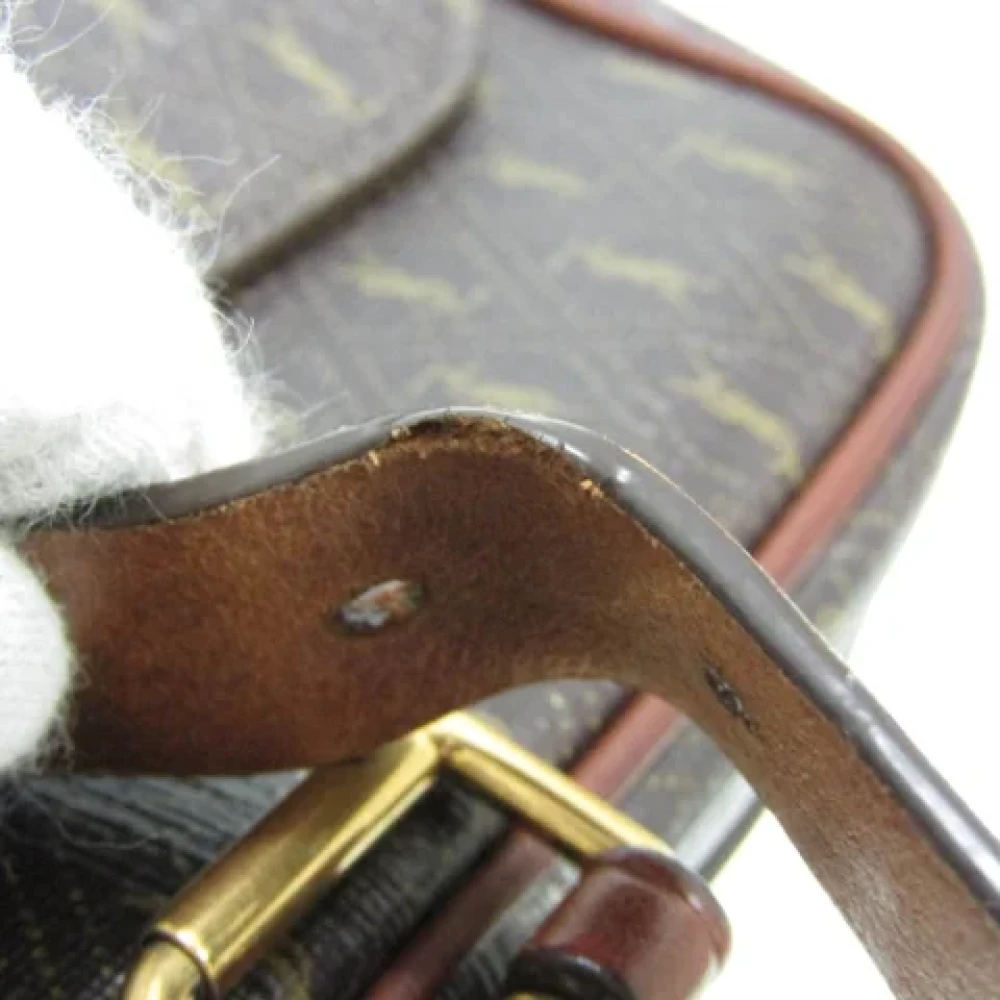 Yves Saint Laurent Vintage Pre-owned Leather shoulder-bags Brown Dames