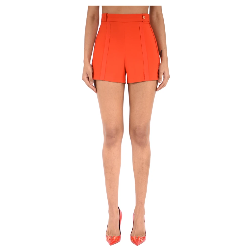 Elisabetta Franchi Orange Short Shorts, Female, 2XL, Short Shorts