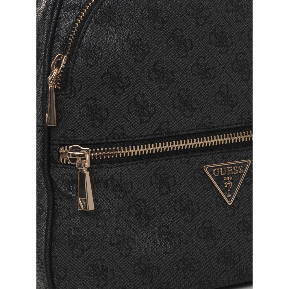 Guess Stijlvolle Rugzak met Verstelbare Banden Black Dames