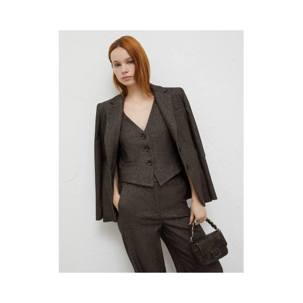 Marella Aansluitend Vest Brown Dames