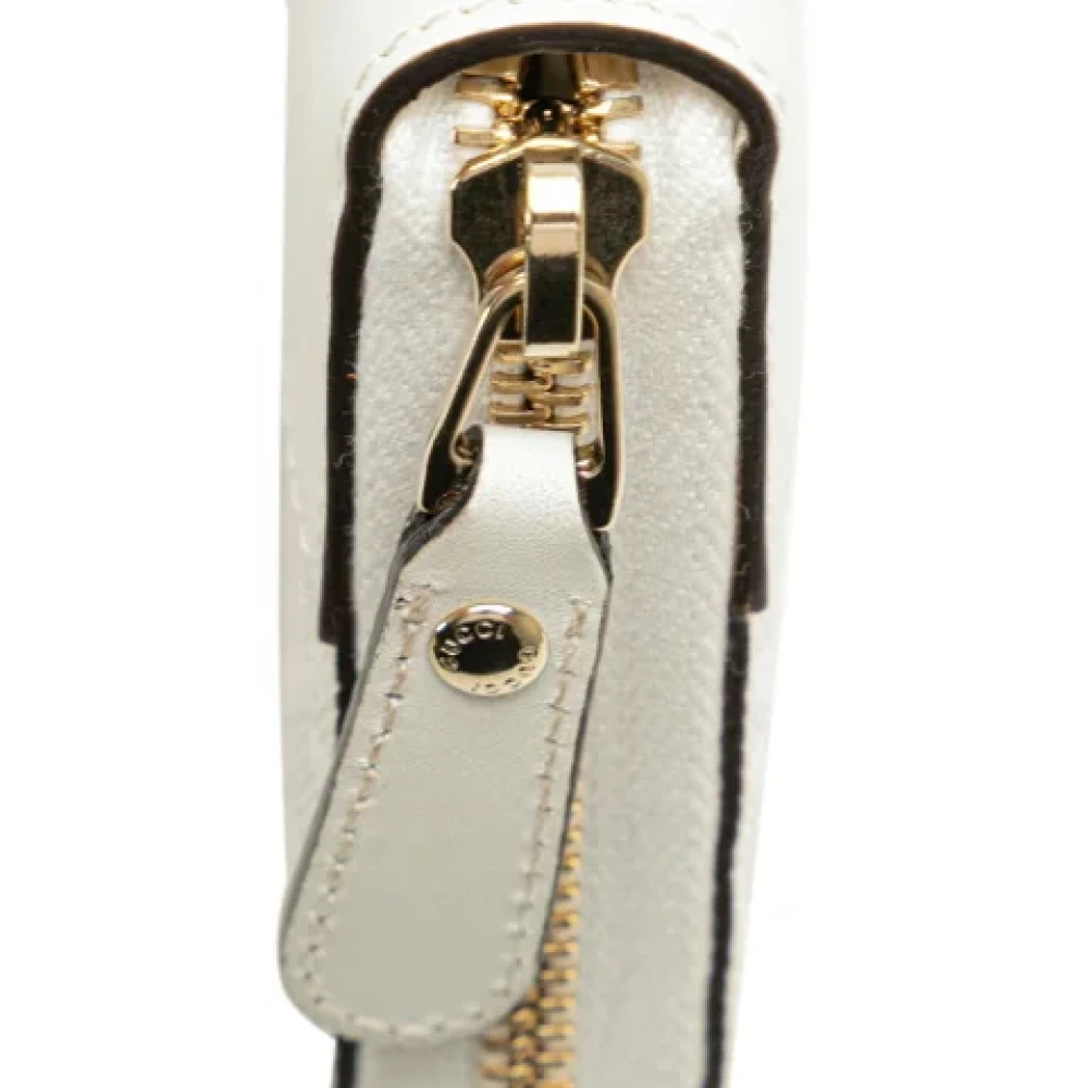 Gucci Vintage Pre-owned Leather wallets White Dames