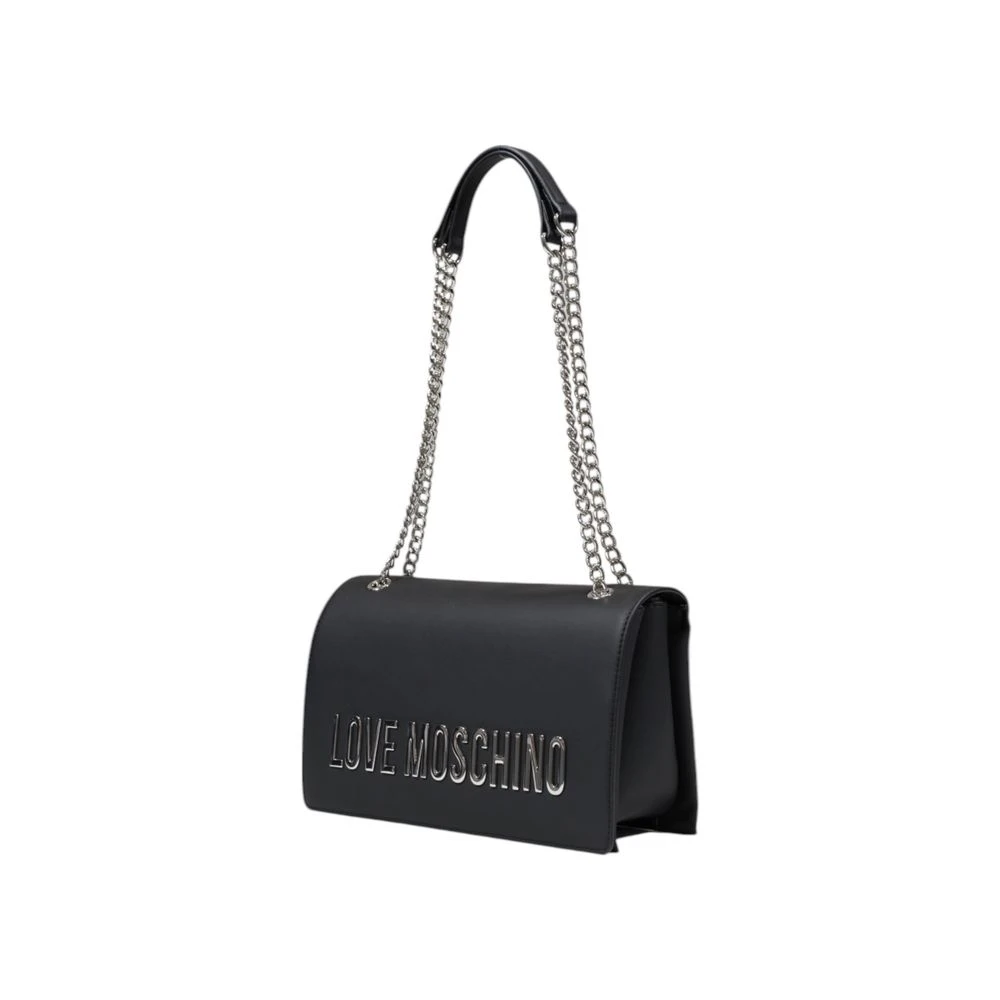 Love Moschino Grijze Polyethyleen Handtas Lente Zomer Collectie Gray Dames
