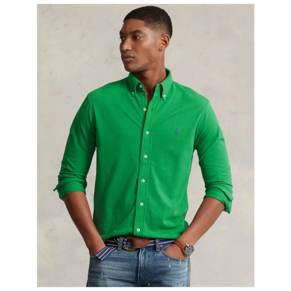 Polo Ralph Lauren Klassieke Katoenen Polo Shirt Green Heren