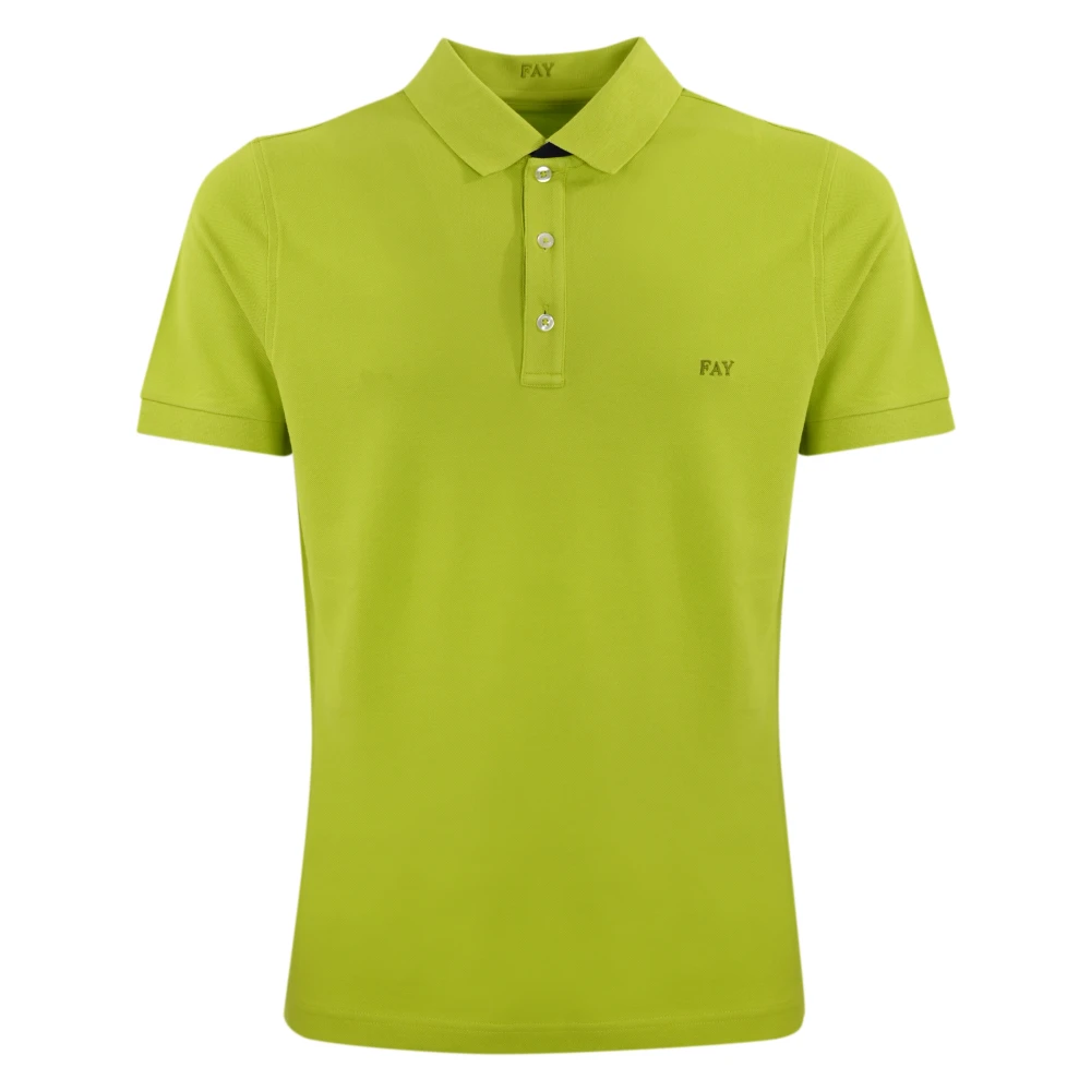 Fay Polo Shirts Green Heren