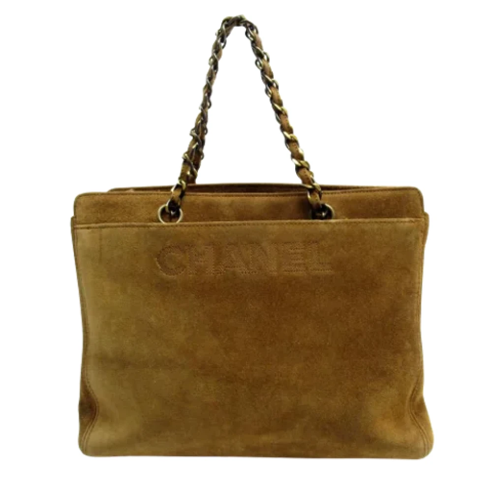 Chanel Vintage Pre-owned Suede chanel-bags Brown Dames