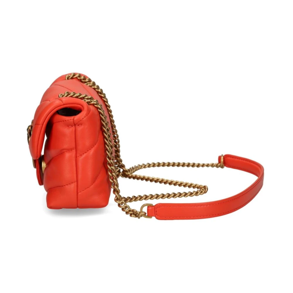 pinko Rode Vlam Schoudertas Red Dames