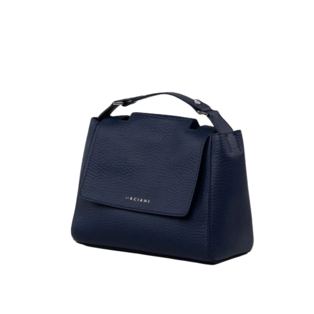 Orciani Women's Blue Elegant Handbag With Hidden Opening
