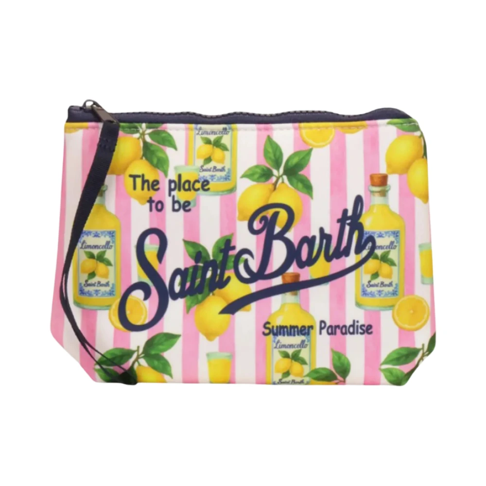 Mc2 Saint Barth Women's Multicolor Pochette Limoncello Stripes - Clutches - One Size - Bags