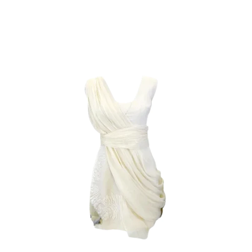 Giambattista Valli Pre-owned Wool dresses White Dames