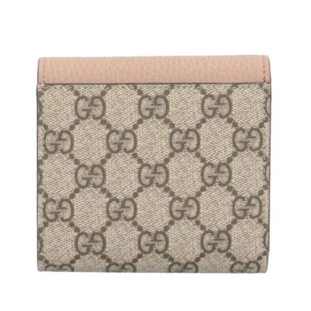 Gucci Vintage Pre-owned Canvas wallets Beige Dames