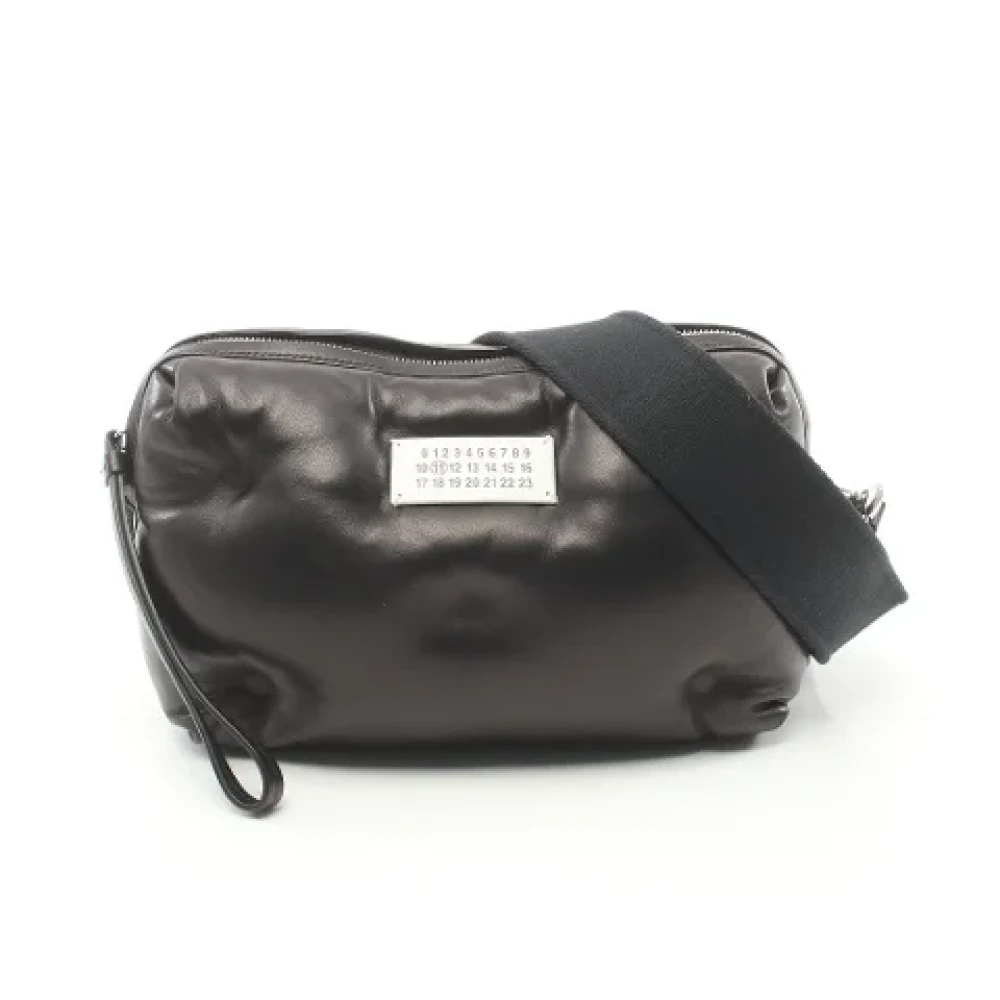 Maison Margiela Pre-owned Leather shoulder-bags Black Dames