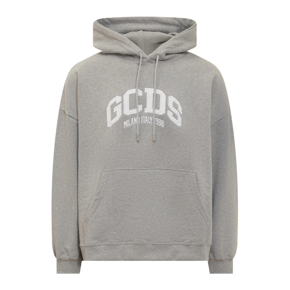 Gcds Iconische Logo Hoodie Gray Heren