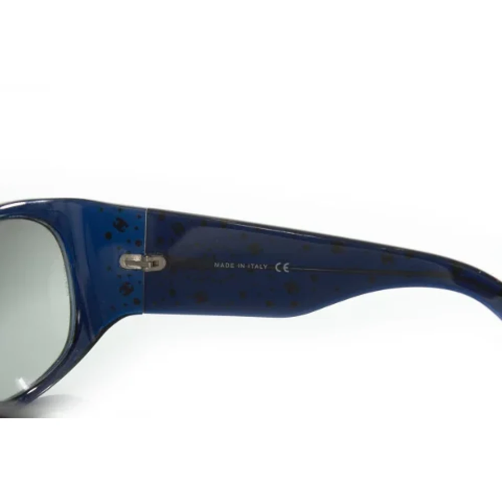 Chanel Vintage Pre-owned Fabric sunglasses Blue Dames
