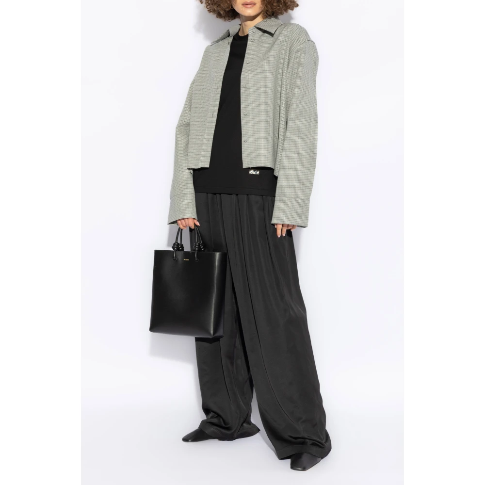 Jil Sander Lange mouwen T-shirt Black Dames