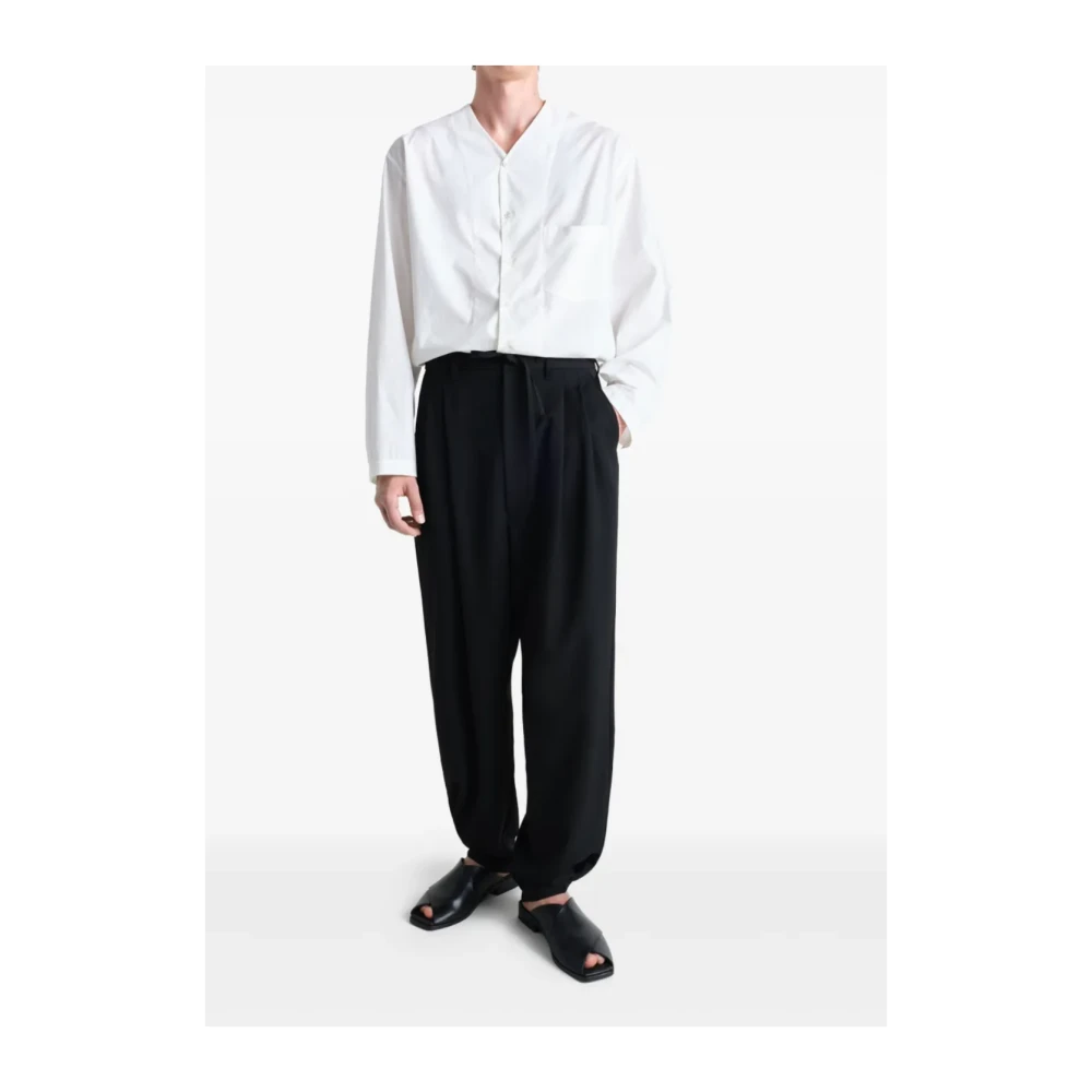 Lemaire Krijt V-hals Shirt White Heren