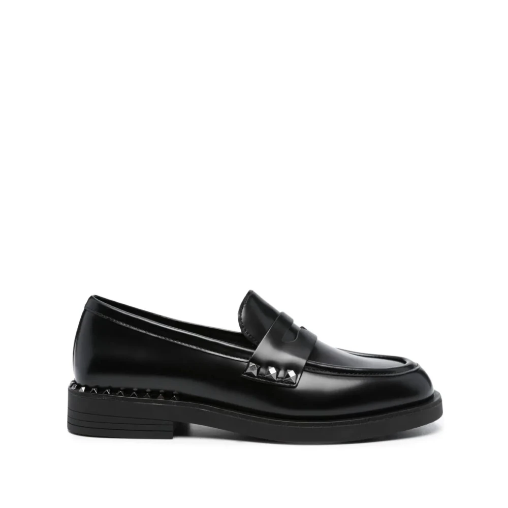 Ash Zwart Donker Gun High Loafers Black Dames