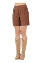 shorts-en-lin-marron-pour-femme