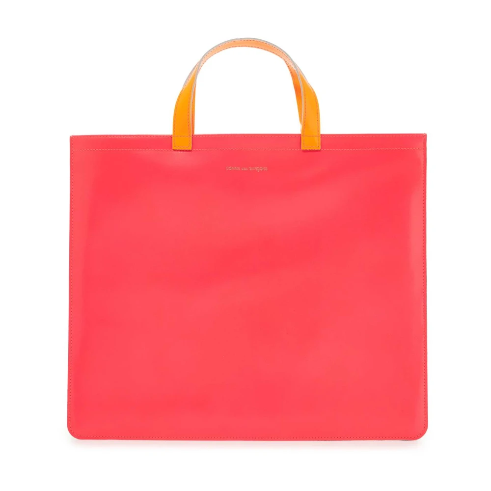 Comme des Garçons Fluorescerende Leren Tote Tas Multicolor Dames