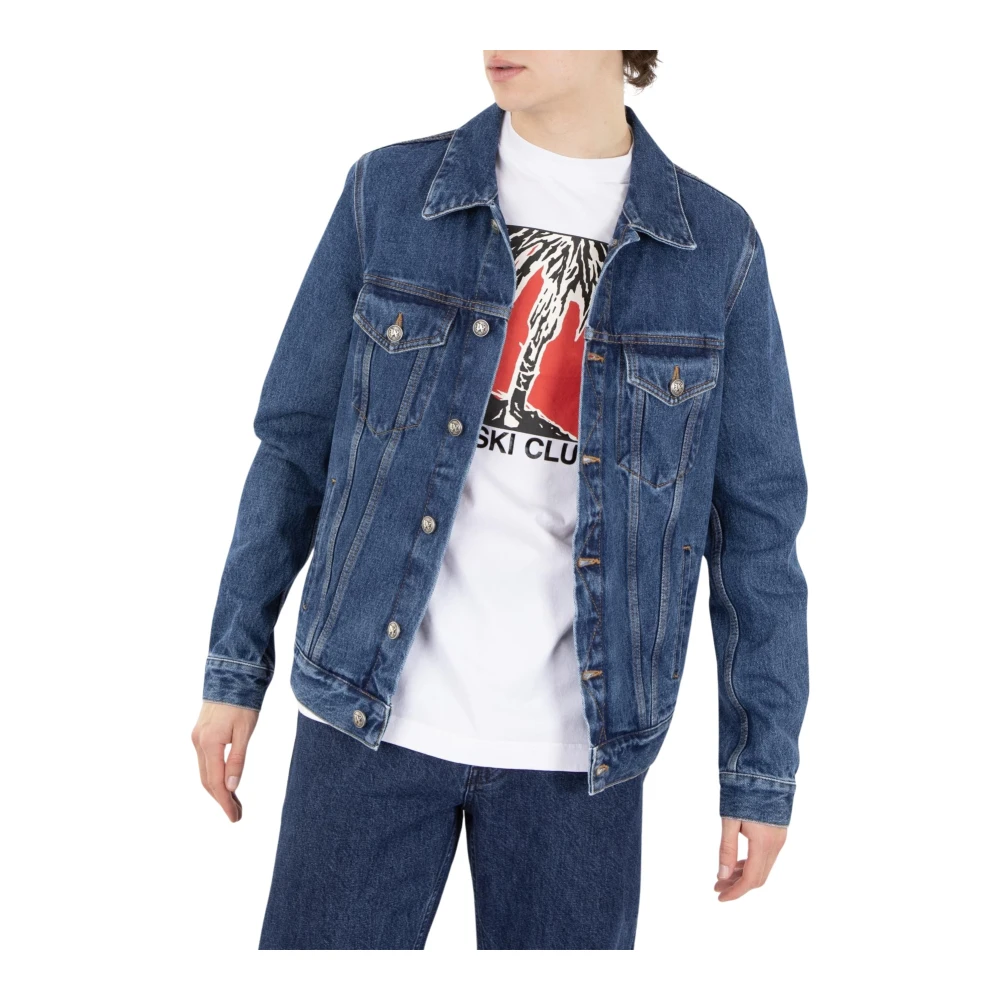 Palm Angels Heren Lw Monogram Denim Jkt Blue Heren