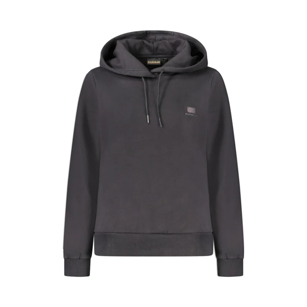 Napapijri Women's Black Cotton Jumper - Hoodies - Xs - Sweatshirts & Hoodies