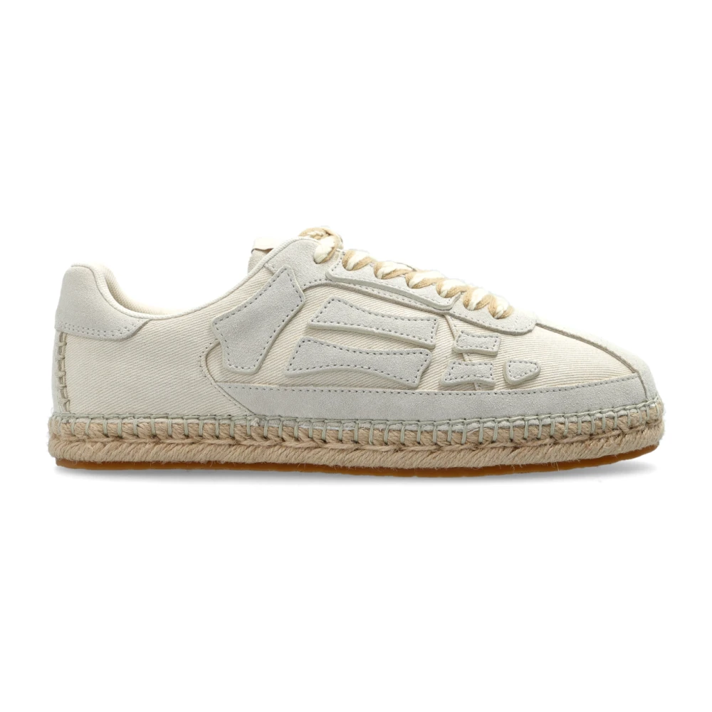Amiri Women's Beige Sneakers, 7 Uk, Pacific Bones Trainers