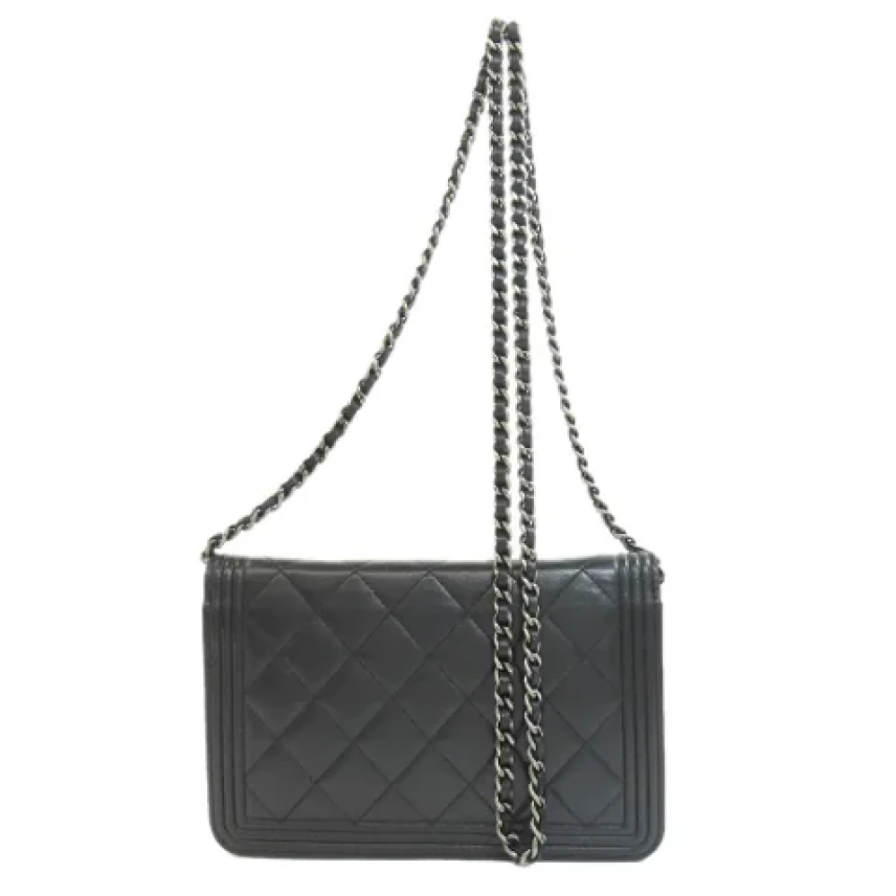 Chanel Vintage Pre-owned Leather chanel-bags Black Dames