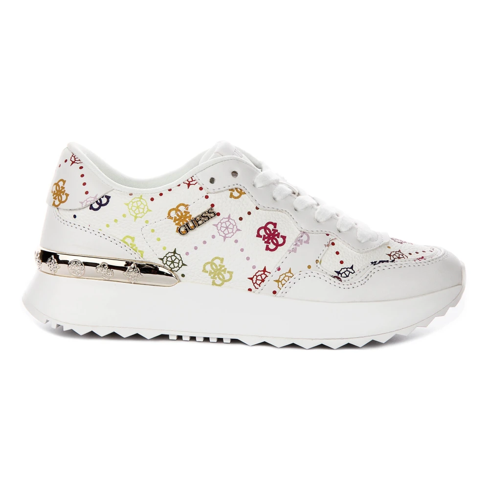 Guess Women's White Sneakers, 6 Uk, Vinsa Logo Running Shoes