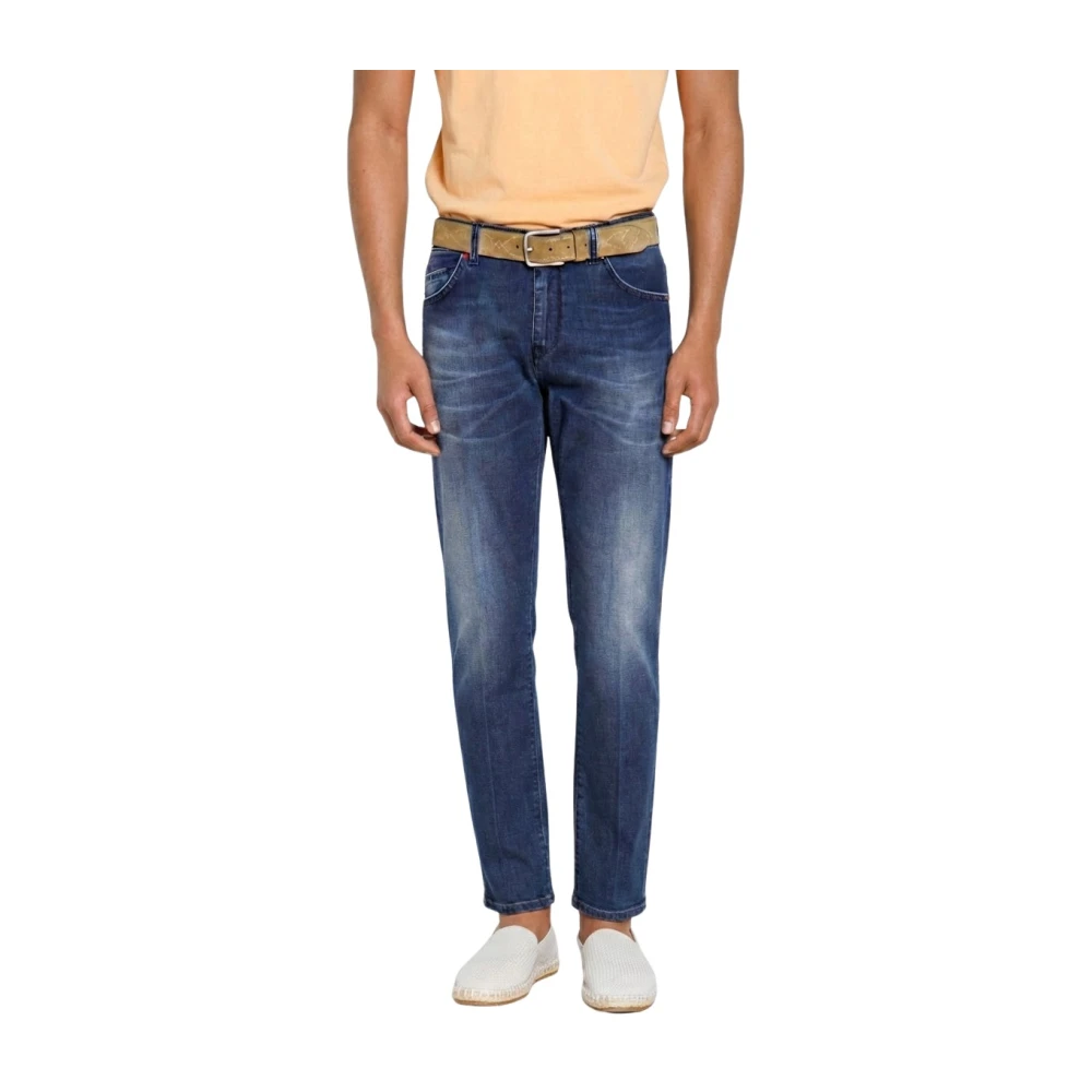 Mason's Herr Blå Jeans W30, Bomull, Harris 5-Pocket Jeans