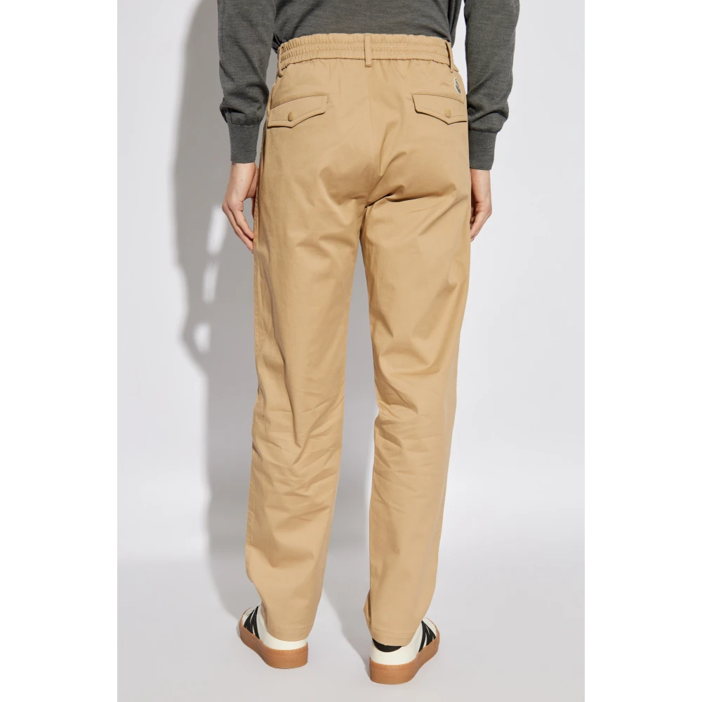 Moncler Katoenen broek Beige Heren
