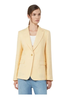 Linen Canvas Blazer