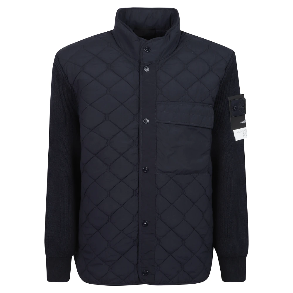 Stone Island Coats - Male - Light Jackets - Blue - M - Jackets